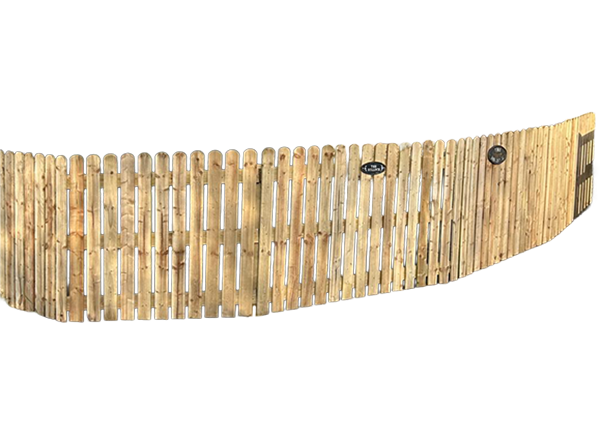 Post and Rail Fence, Picket Clad
